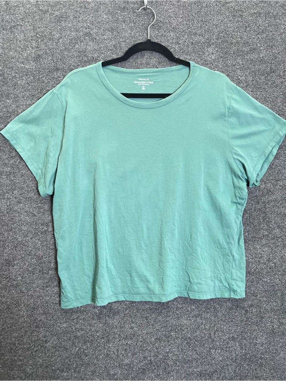 Abercrombie & Fitch Skimming Tee XL Green Short Sleeve A&F Essentials